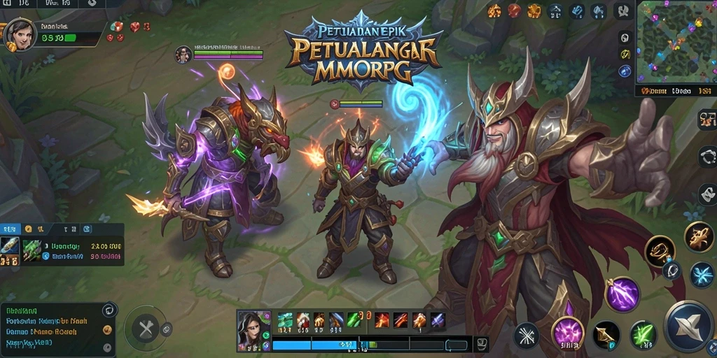 Gameplay seru dalam dunia fantasi 33L MMORPG.