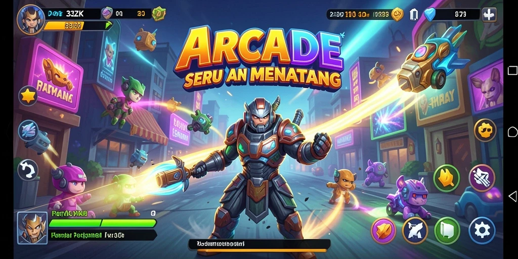 Tangkapan layar utama dari gameplay seru 33ZK.