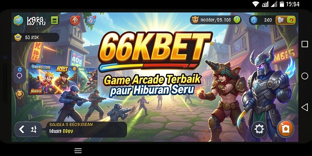 Screenshot permainan 66KBET menampilkan aksi seru dalam permainan Arcade.