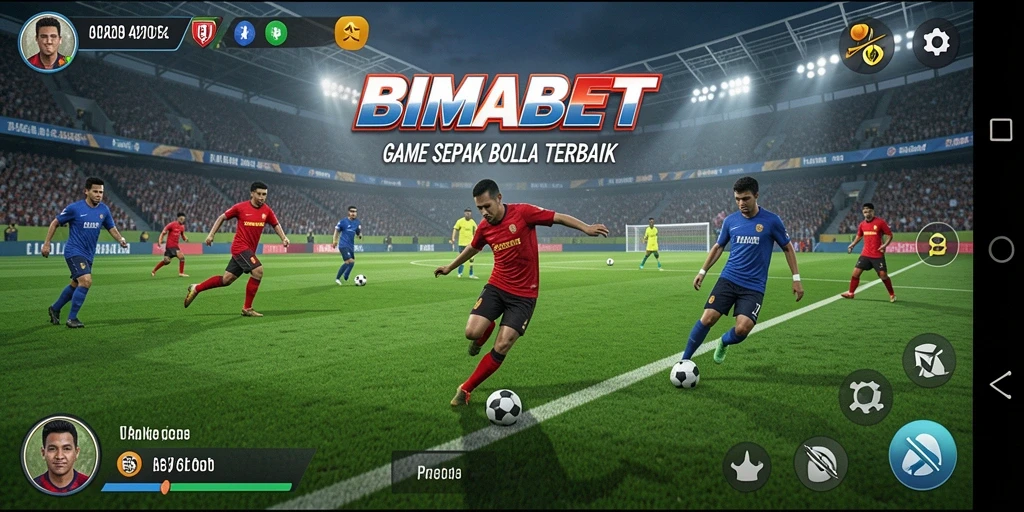 Tampilan pertandingan sepak bola yang menarik di BIMABET.