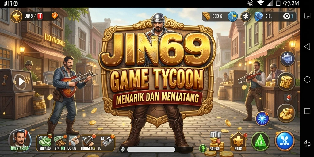 Tampilan menarik dari gameplay JIN69 yang penuh strategi Tycoon.