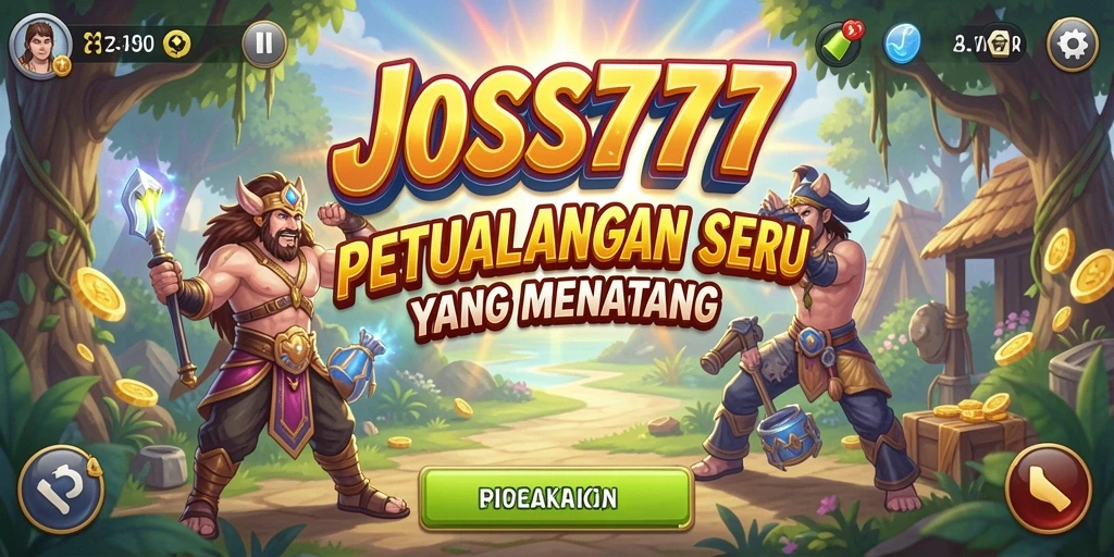 Tampilan gameplay seru di JOSS777 yang penuh petualangan.