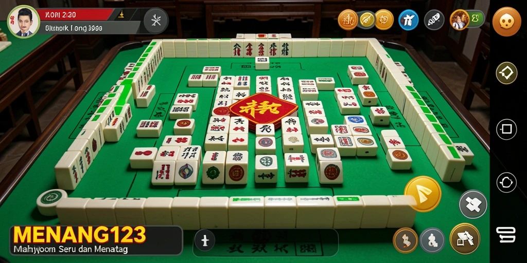 Tampilan menarik dari gameplay Mahjong yang mendebarkan.