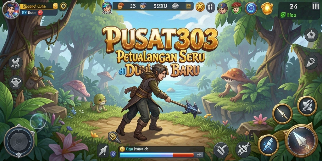 Tampilan gameplay PUSAT303 dengan petualangan seru di dunia fantasi.