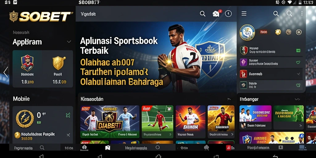 Screenshot utama SBOBET menampilkan antarmuka taruhan olahraga yang menarik.