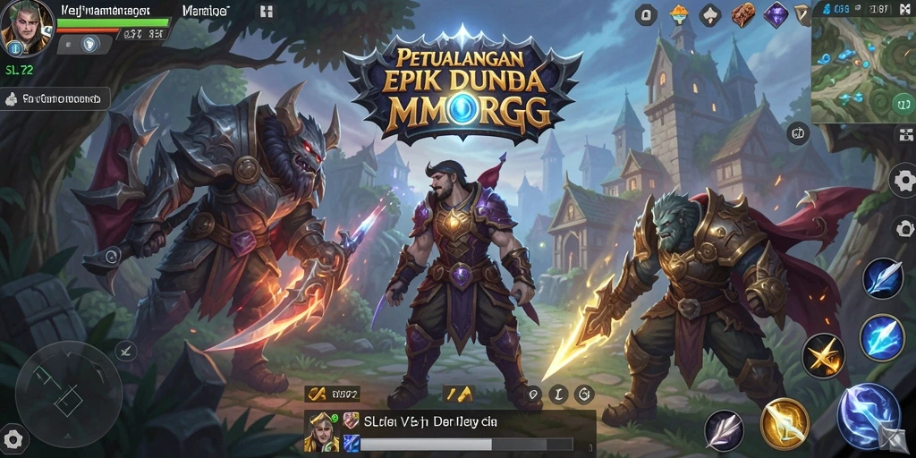 Tampilan gameplay SL72 yang menakjubkan dalam aksi petualangan MMORPG.
